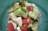 夏野菜のアンチョビ風味のサラダ